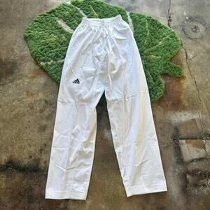 Mens adidas white taekwondo karate pants